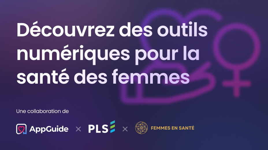 Bannière de l’article AppGuide × PLS × Femmes en santé présentant 10 applications numériques inspirantes